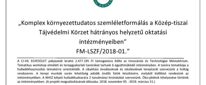Sajtóközlemény CI-VIL Egyesület